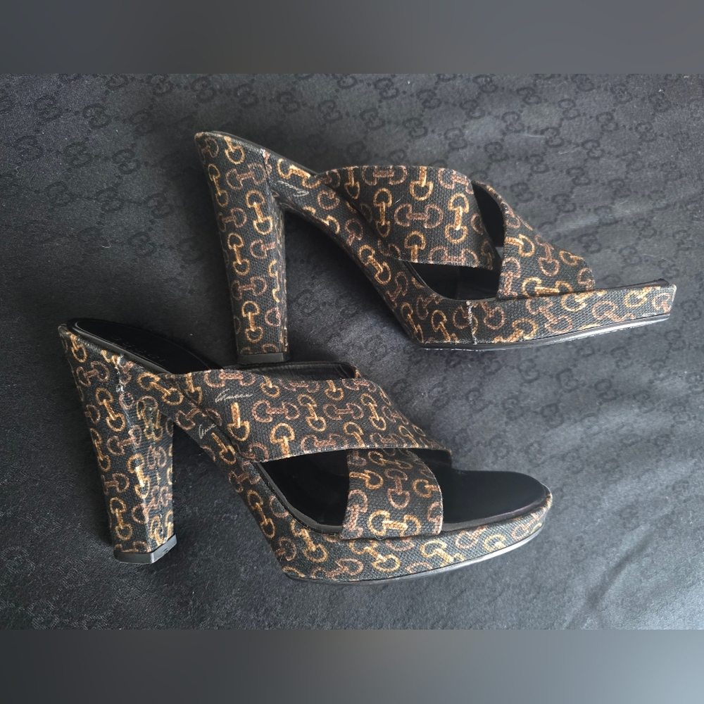 Gucci Black Women's Heeled Sandals - Picture 10 of 12